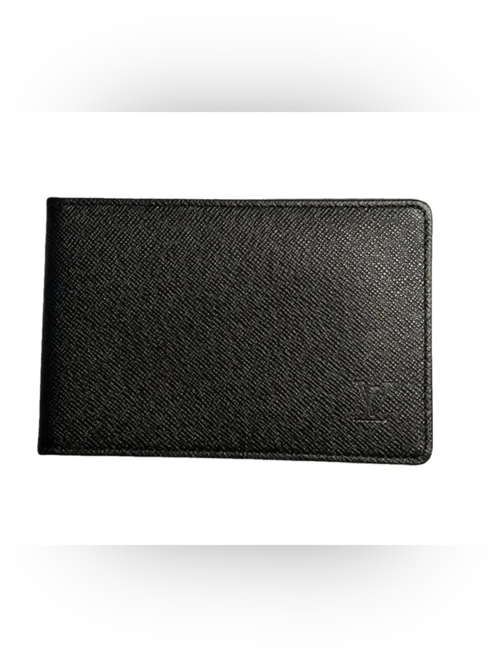 Authentic Louis Vuitton blk ID Cardholder Wallet insert like new vintage